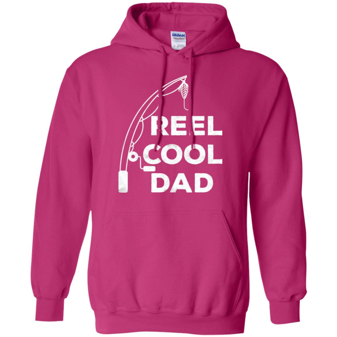 Fisherman T-shirt Reel Cool Dad Heliconia