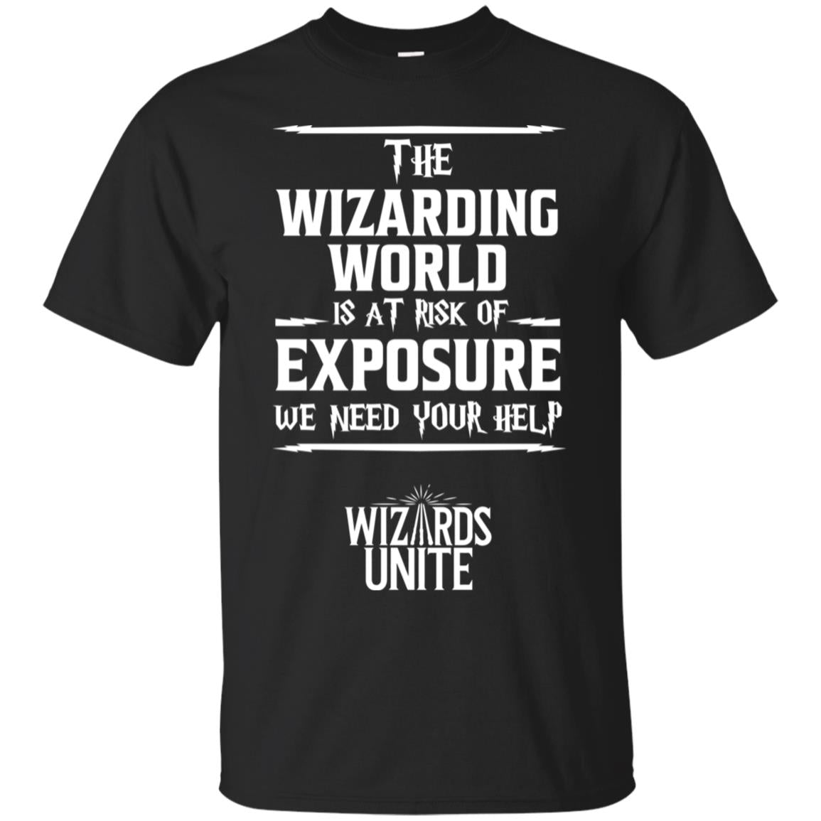 The Wizarding World Is At Risk Of Exposure Harry Potter T-shirt Black