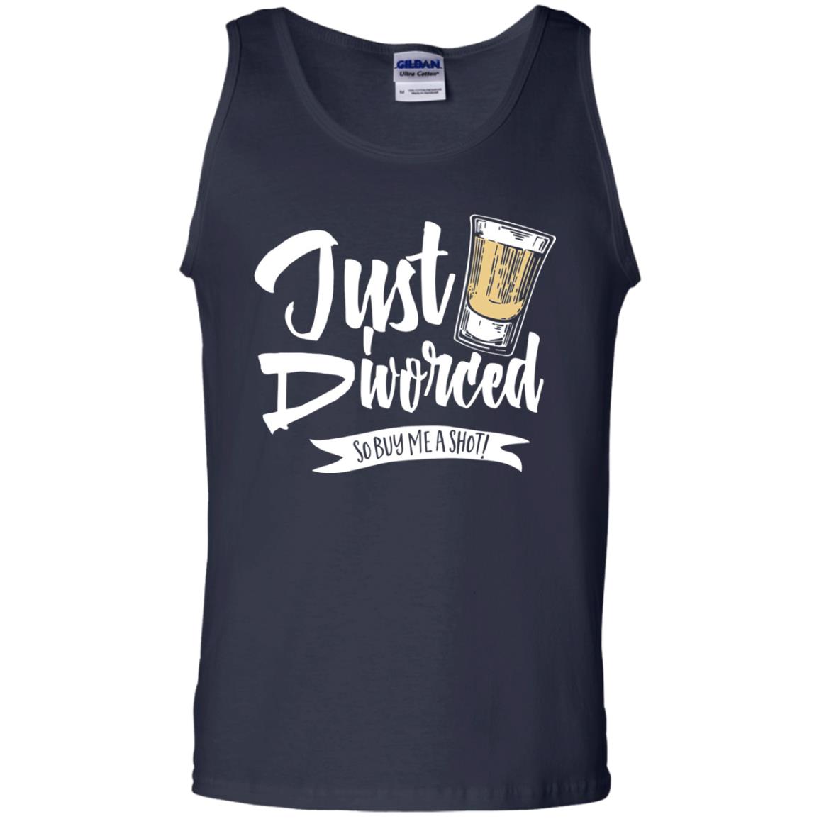 Party Break-up Single T-shirt Just Divorced Buy Me A Shot Navy