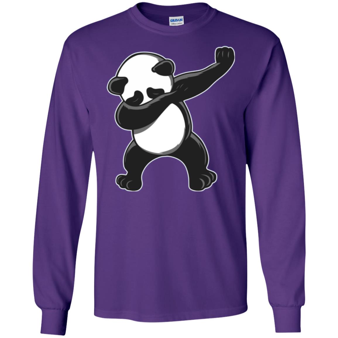 Funny Panda Dab T-shirt Cute Dabbing Panda Purple