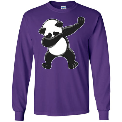 Funny Panda Dab T-shirt Cute Dabbing Panda Purple