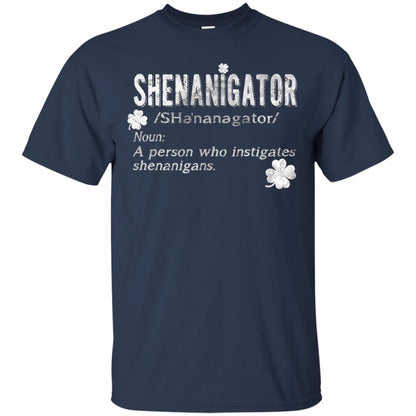 Shenanigator Shamrocks St. Patrick Day Shirt For Irish Navy
