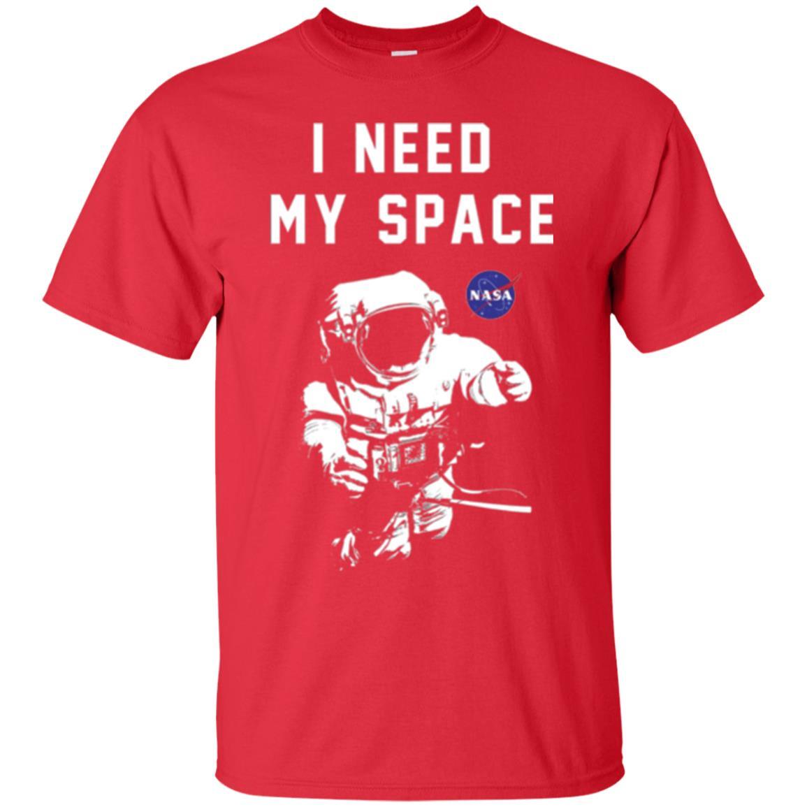 Astronaut T-shirt I Need My Space T-shirt Red