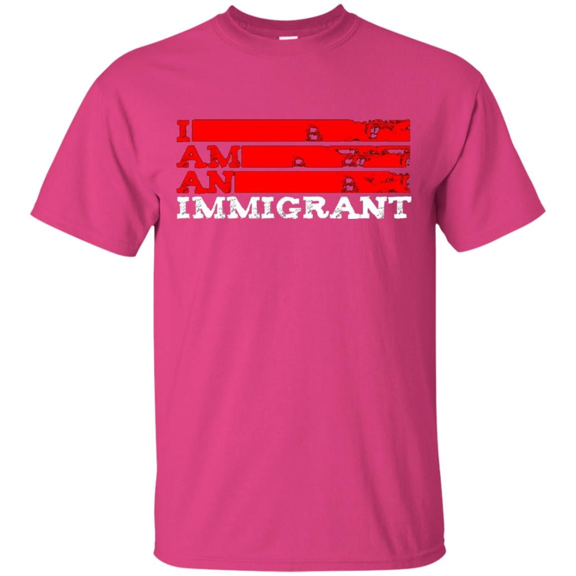 Anti Trump T-shirt Political Tee I Am An Immigrant Political Heliconia