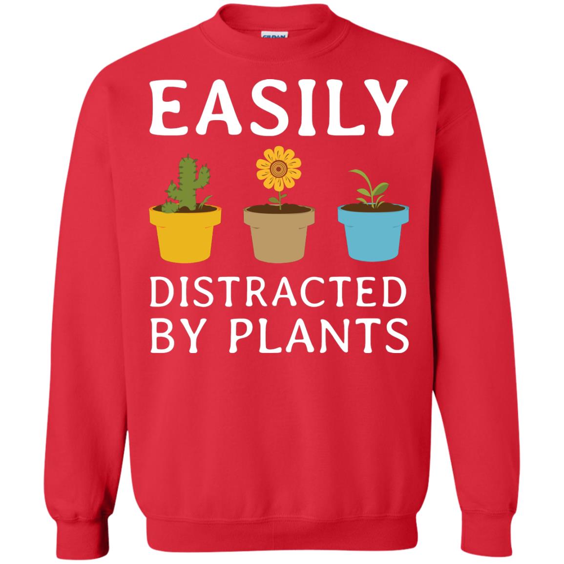 Easily Distracted By Plants Gardener Shirt Red