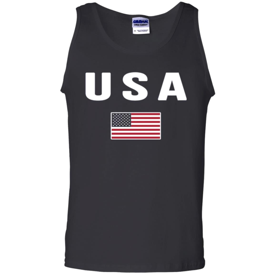 American Flag Us America United States T-shirt Black