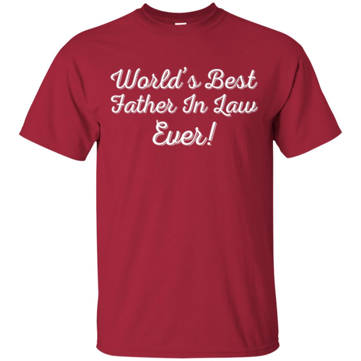 Daddy T-shirt World's Best Father In Law Ever T-shirt Cardinal