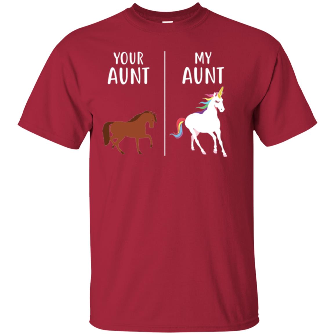Unicorn T-shirt Your Aunt My Aunt Cardinal