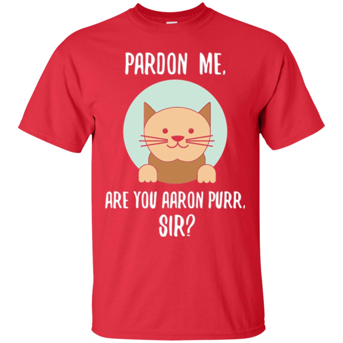The Hamilton Cat T-shirt Pardon Me Red