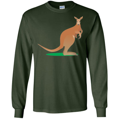 Mom Baby Kangaroo In Pouch Joey T-shirt Forest Green