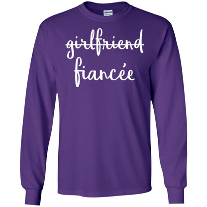 Fiance Engagement Party T-shirt Girlfriend Fiancee Purple