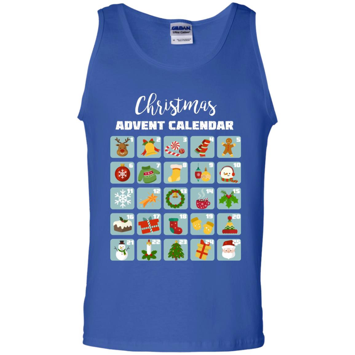 Christmas Calendar December 2018 Gift Shirt Royal