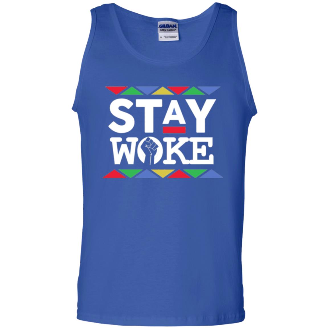 Stay Woke Against Inequality Black Power T-shirt Women_s Rights Royal
