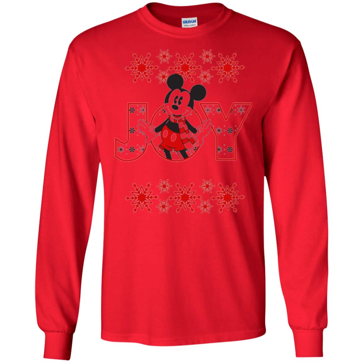 Christmas T-shirt Disney Mickey Mouse Joy Red