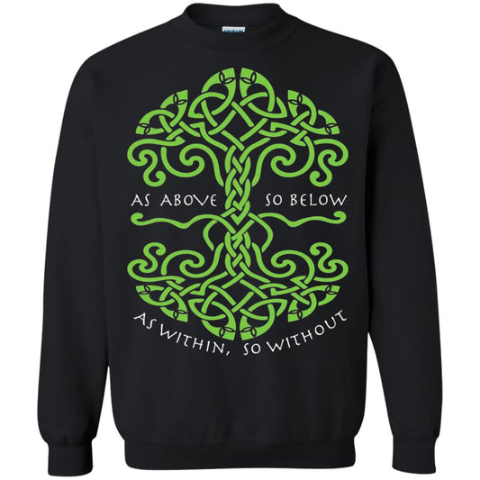 As Above So Below Wiccan Pagan Witche T-shirt Black