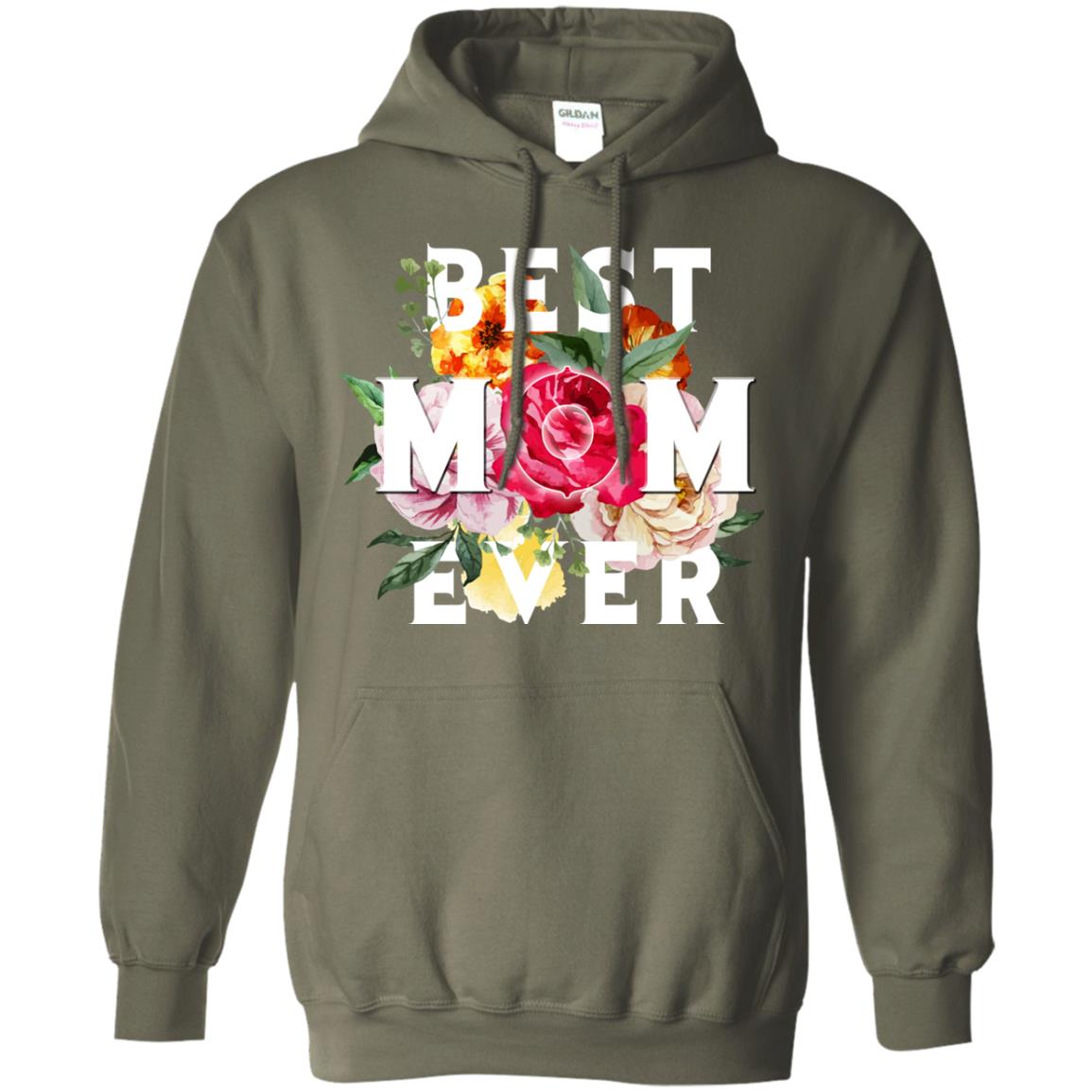 Best Mom Ever Mommy Shirt Military Green