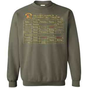 Harry's Schedule Harry Potter ShirtG180 Gildan Crewneck Pullover Sweatshirt 8 oz.