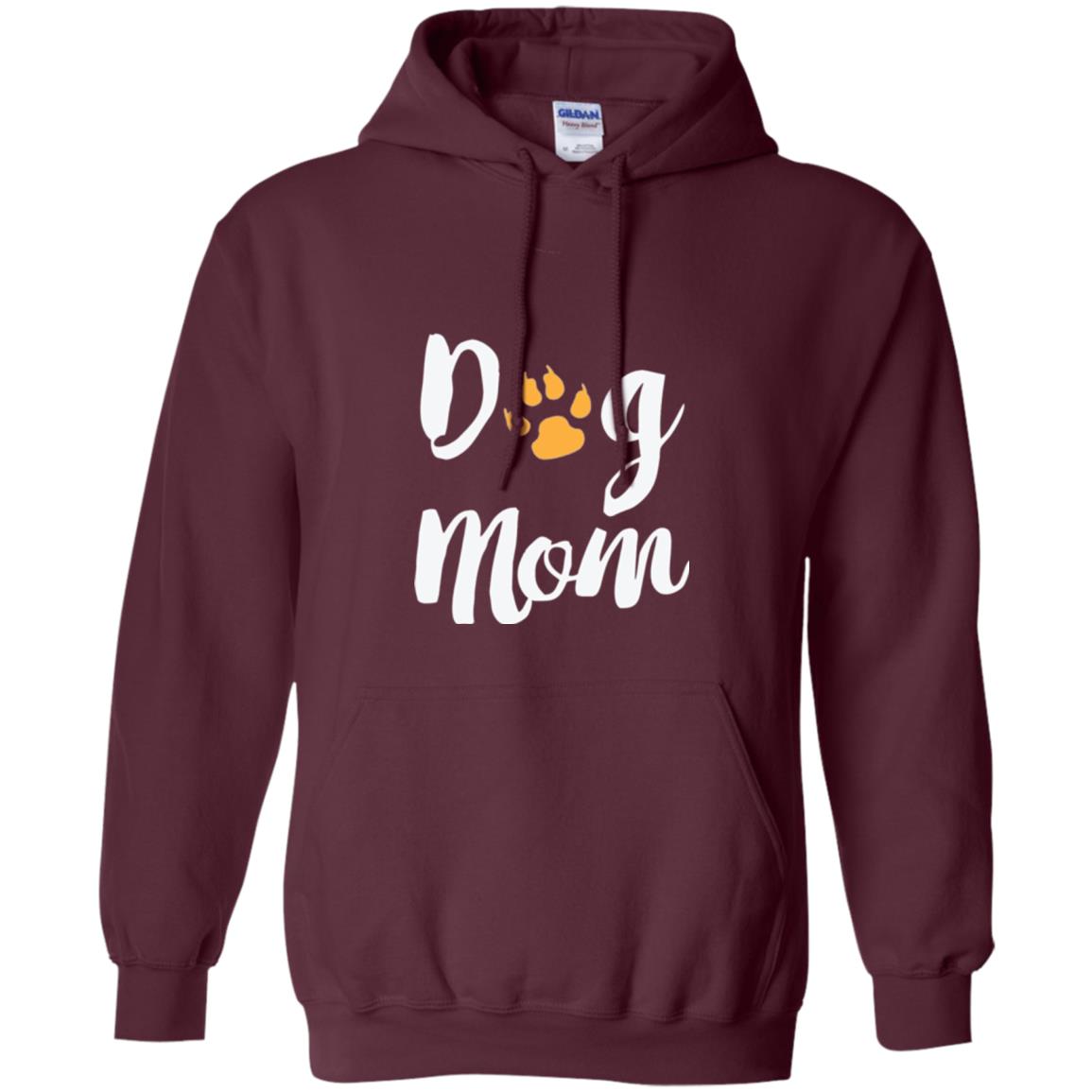 Dog Lovers T-shirt Dog Mom Maroon