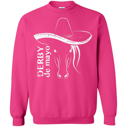 Derby De Mayo Sombrero Horse Race Shirt Heliconia