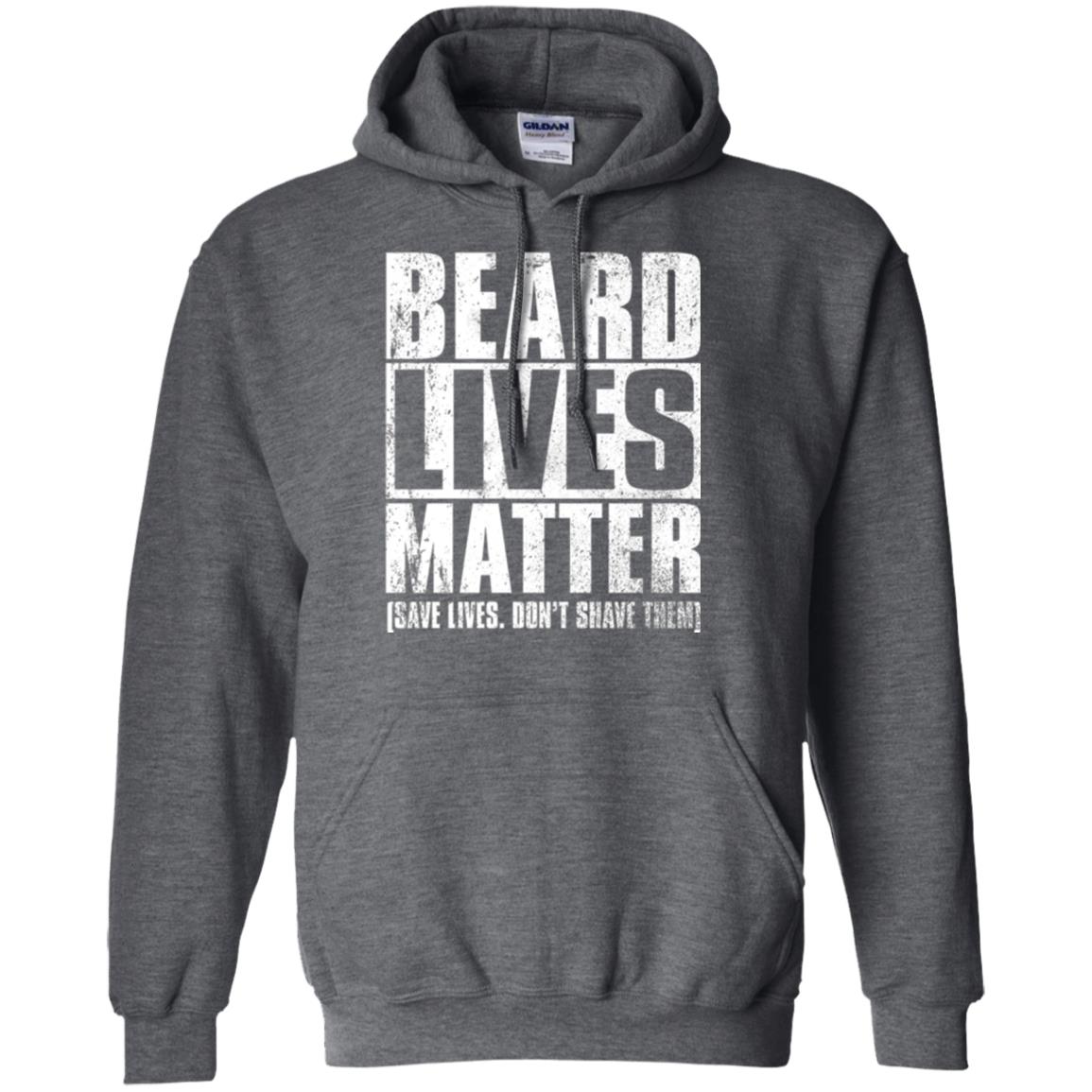 Beared Men T-shirt Beared Lives Matter Dark Heather