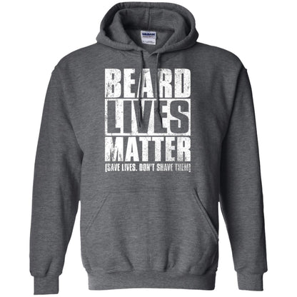 Beared Men T-shirt Beared Lives Matter Dark Heather