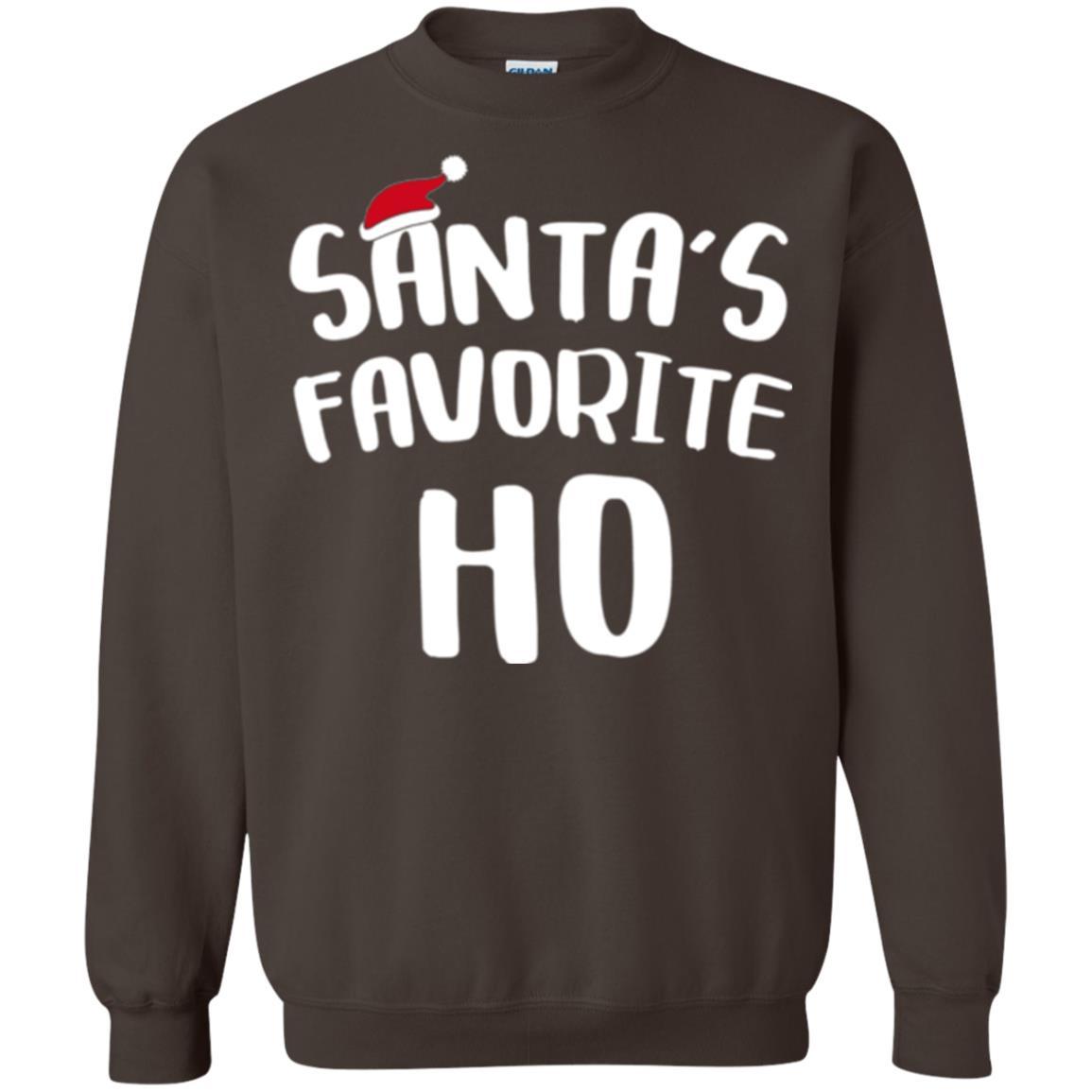 Christmas T-shirt Santa's Favorite Ho T-shirt Dark Chocolate