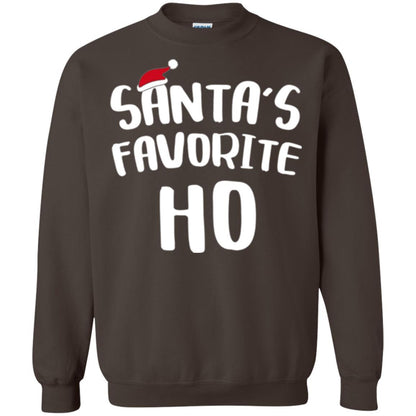 Christmas T-shirt Santa's Favorite Ho T-shirt Dark Chocolate