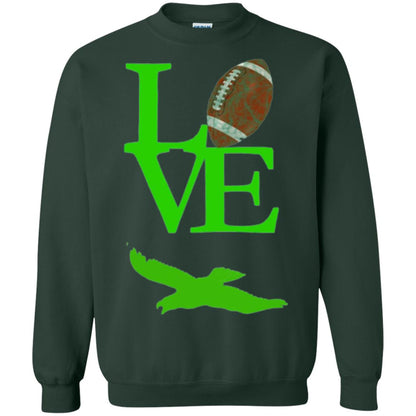 Football Lover T-shirt Love Football Flying Bird T-shirt Forest Green
