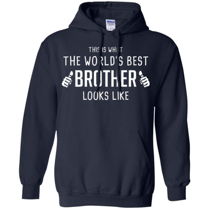 Brother T-shirt This Is What The Worlds Best Brother Looks Like Navy