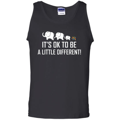 It_s Ok To Be A Little Different Autism Elephant Shirt Black