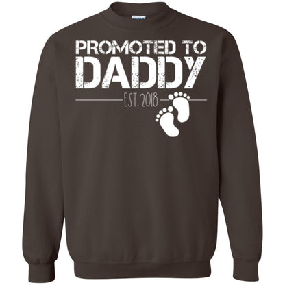 Daddy T-shirt Promoted To Daddy Est 2018 Dark Chocolate