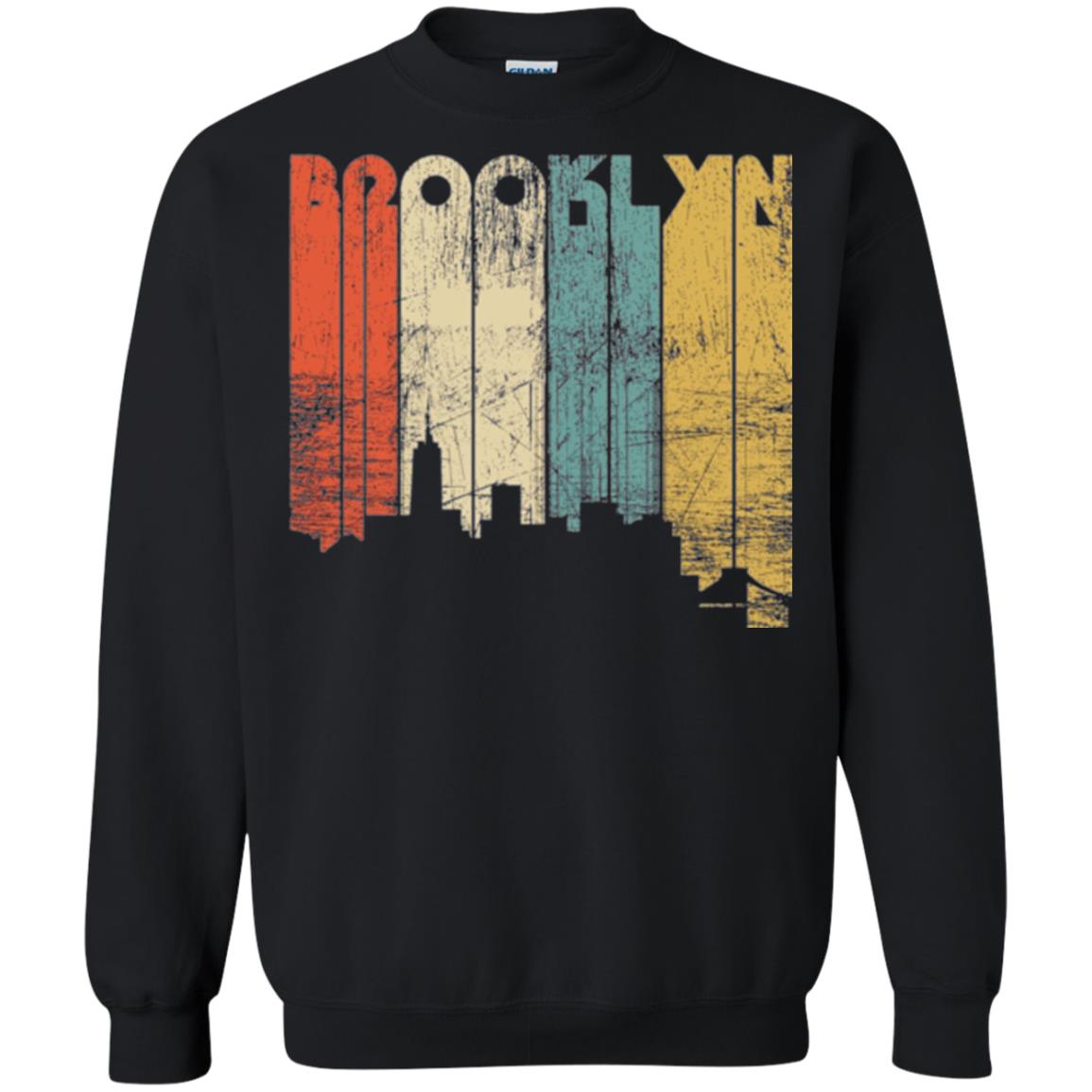 Brooklyn City New York State Vintage T-shirt Black