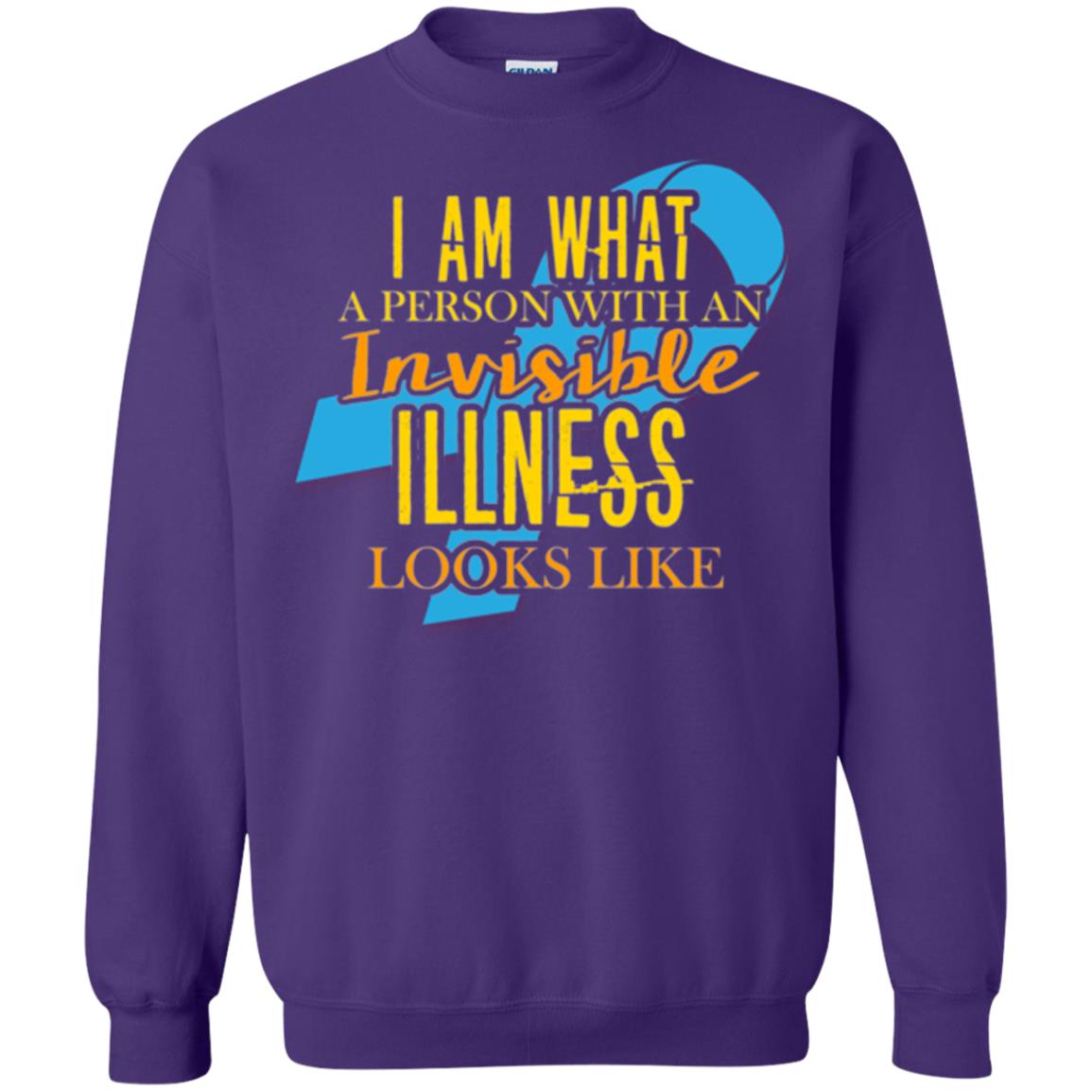 Autism T-shirt I Am What A Person With An Invinsible Illness Looks Like Purple