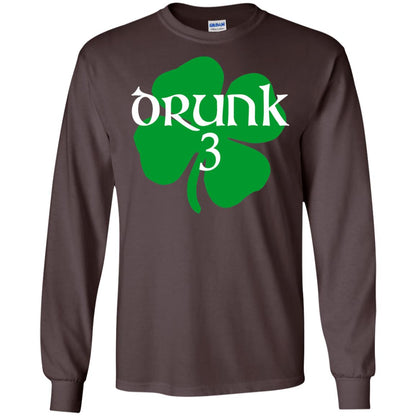 Drunk 3 Lucky Thing St. Patrick_s Day Irish T-shirt Dark Chocolate