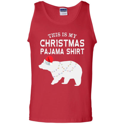 Polar Bear T-shirt This Is My Christmas Pajama Red