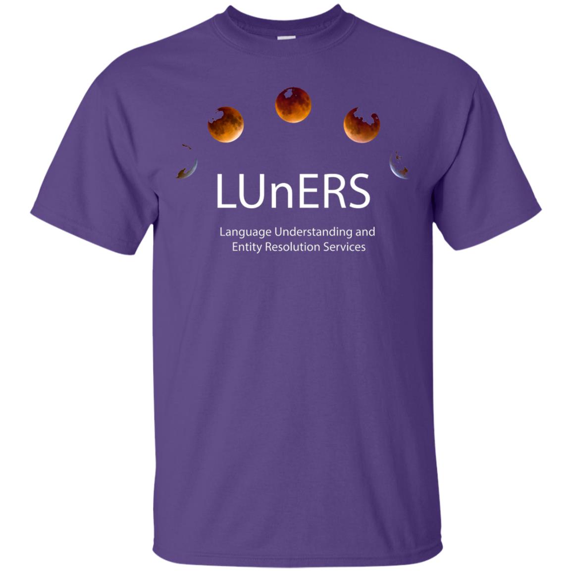 Luners Team T-shirt Language Understanding And Entity Resolution Services Purple