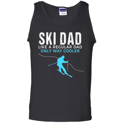 Skier T-shirt Ski Dad Like A Regular Dad Only Way Cooler Black