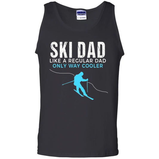 Skier T-shirt Ski Dad Like A Regular Dad Only Way Cooler Black
