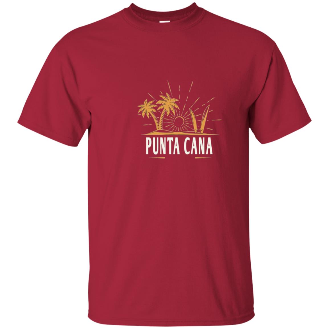 Punta Cana Vintage Beach T-shirt Cardinal