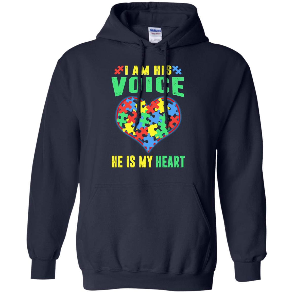 Autism Awareness Shirt He Is My Heart Navy