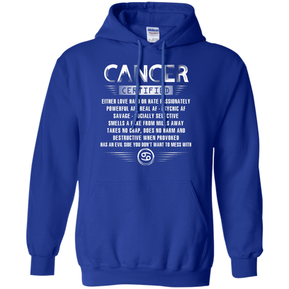 Cancer Certified Either Love Hard Or Hate Passionately Powerful Af T-shirt