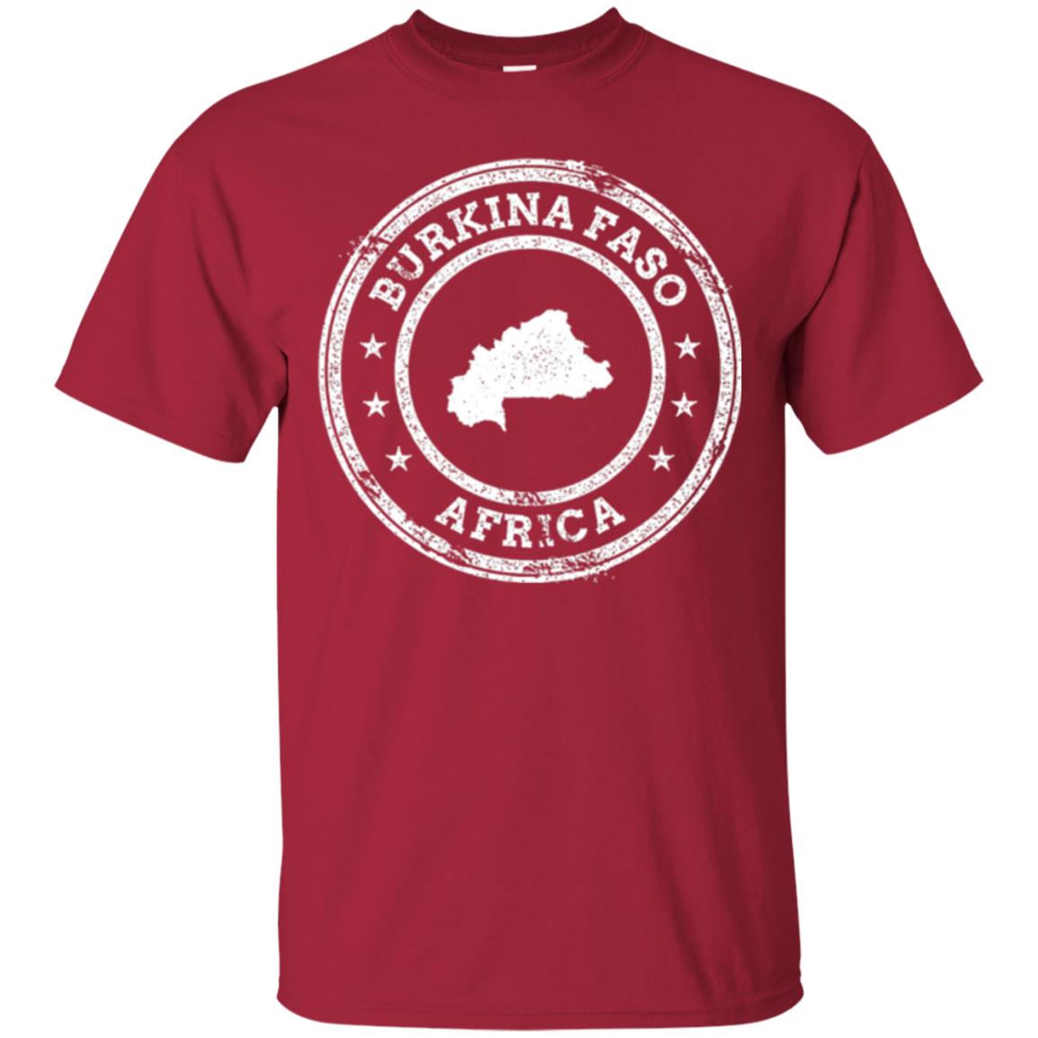 Burkina Faso Africa Passport Stamp T-shirt Cardinal