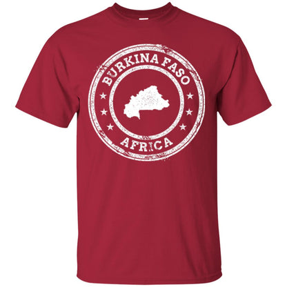Burkina Faso Africa Passport Stamp T-shirt Cardinal