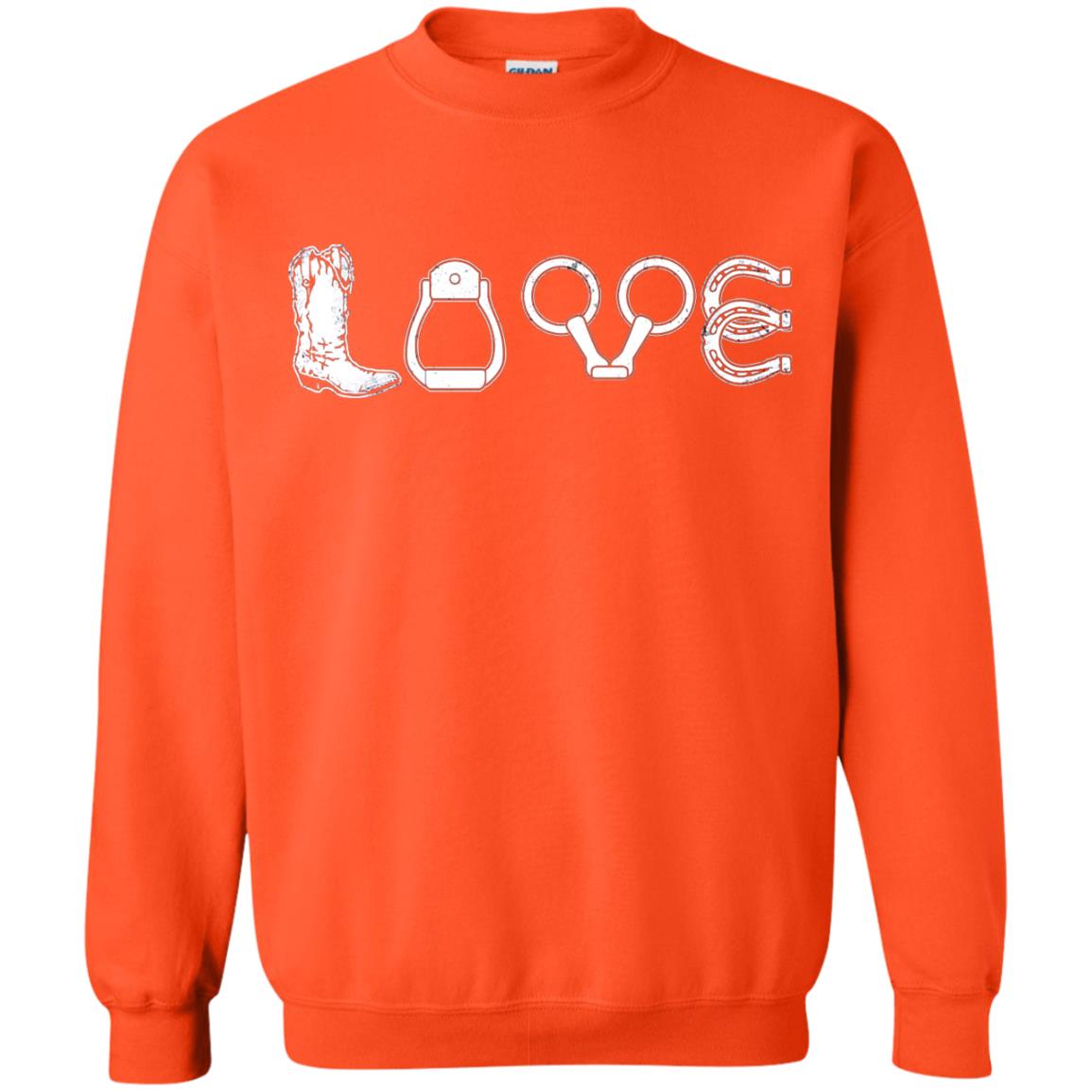 Love Riding Horse Shirts Orange