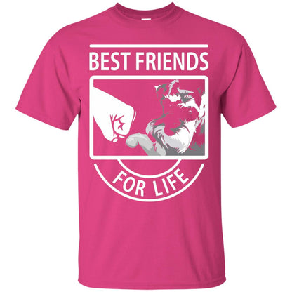Schnauzer Best Friends For Life Dog Lover T-shirt Heliconia