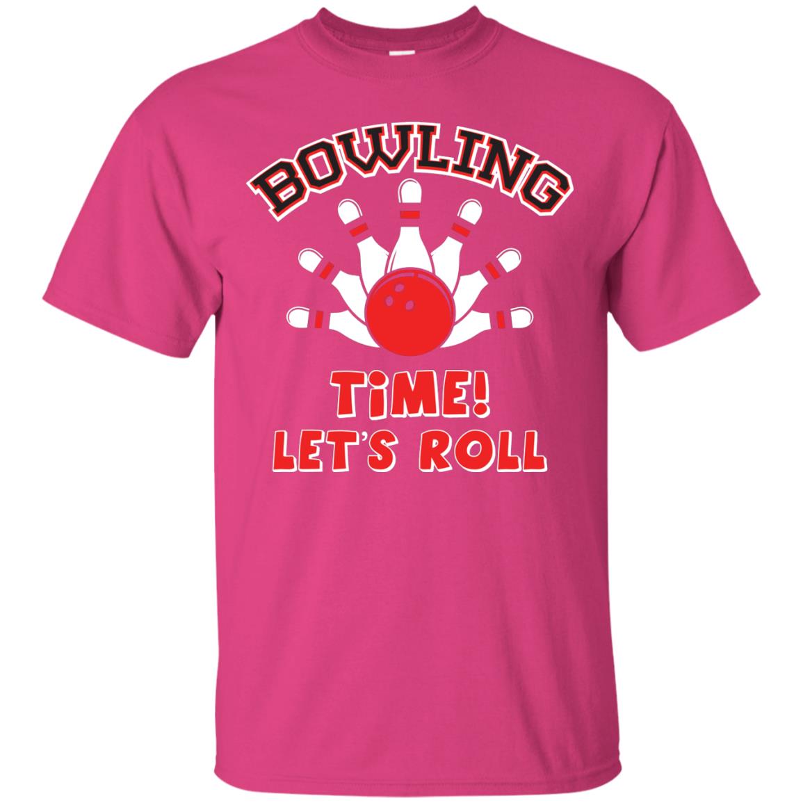 Bowling Lover T-shirt Time Let’s Roll Heliconia