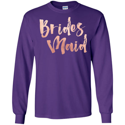 Bridal Shower Wedding Party Bridesmaid T-shirt Purple