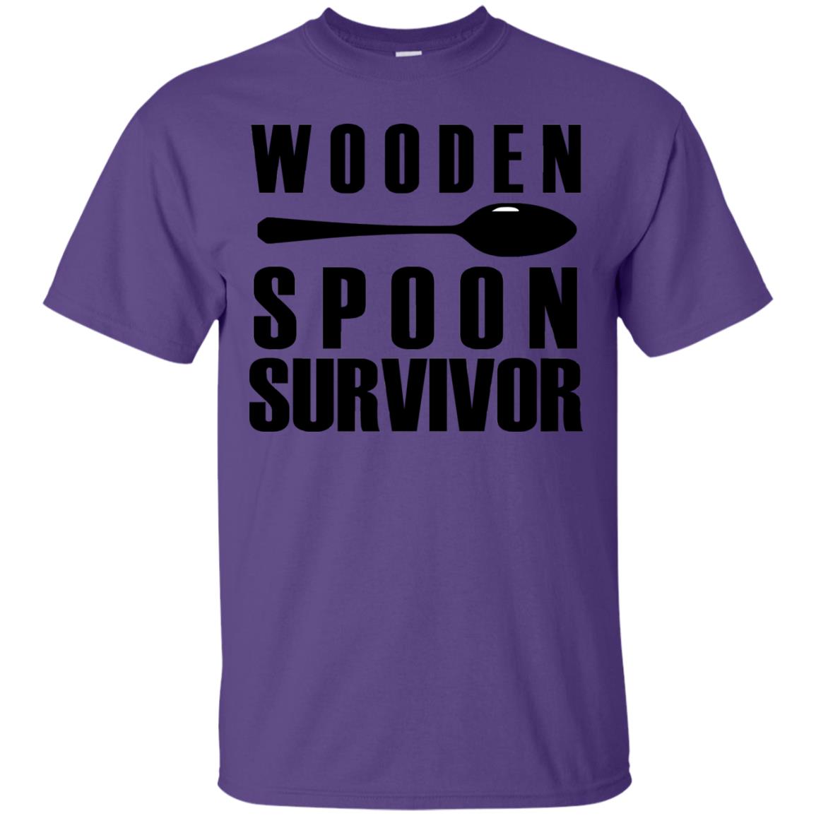 Wooden Spoons Survivor Shirt Purple