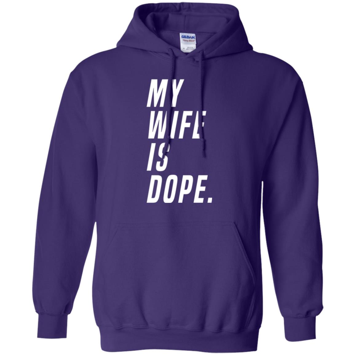 Husband T-shirt My Wife Is Dope Funny Valentine_s Day Gift Purple