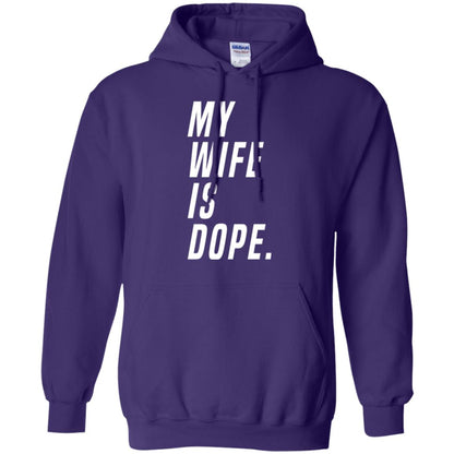Husband T-shirt My Wife Is Dope Funny Valentine_s Day Gift Purple